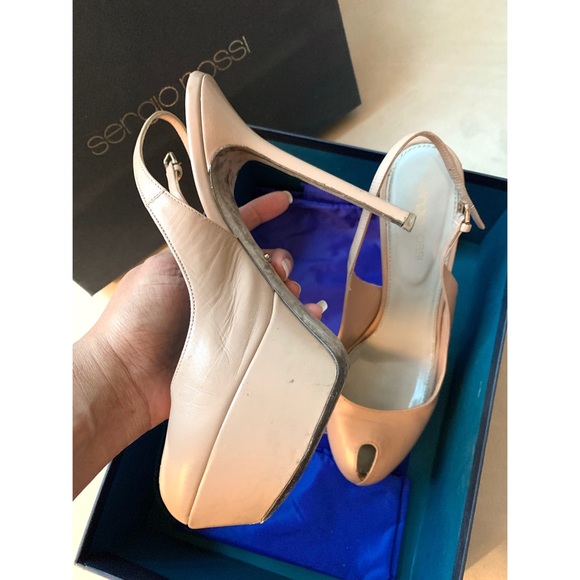 SERGIO ROSSI Platform Slingbacks - Picture 4 of 4